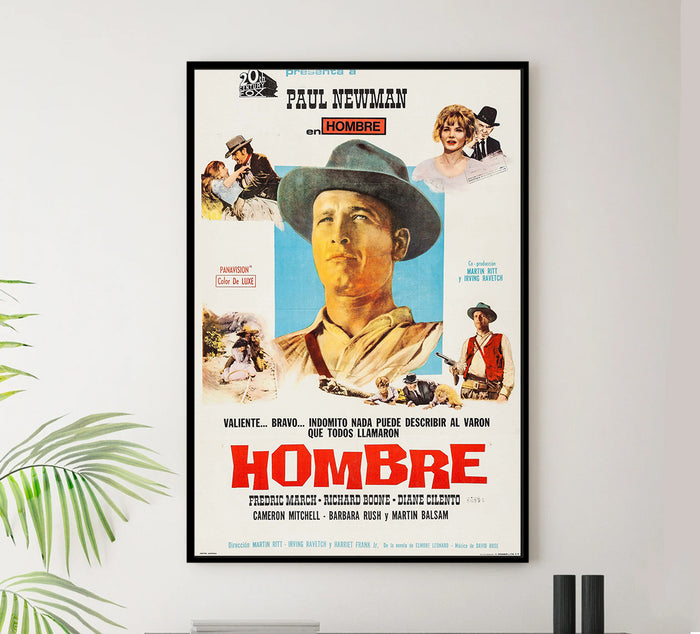 Hombre 1967 - Paul Newman - Argentina - Classic Movie Poster