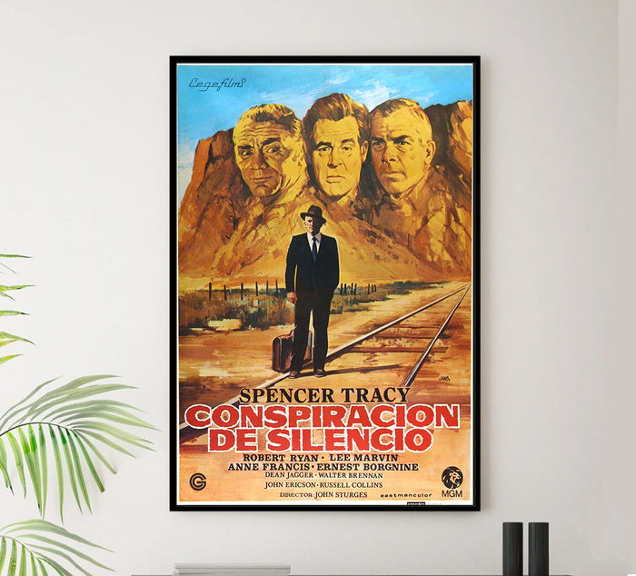 Bad Day at Black Rock 1955 - Spain - v2 - Classic Movie Poster