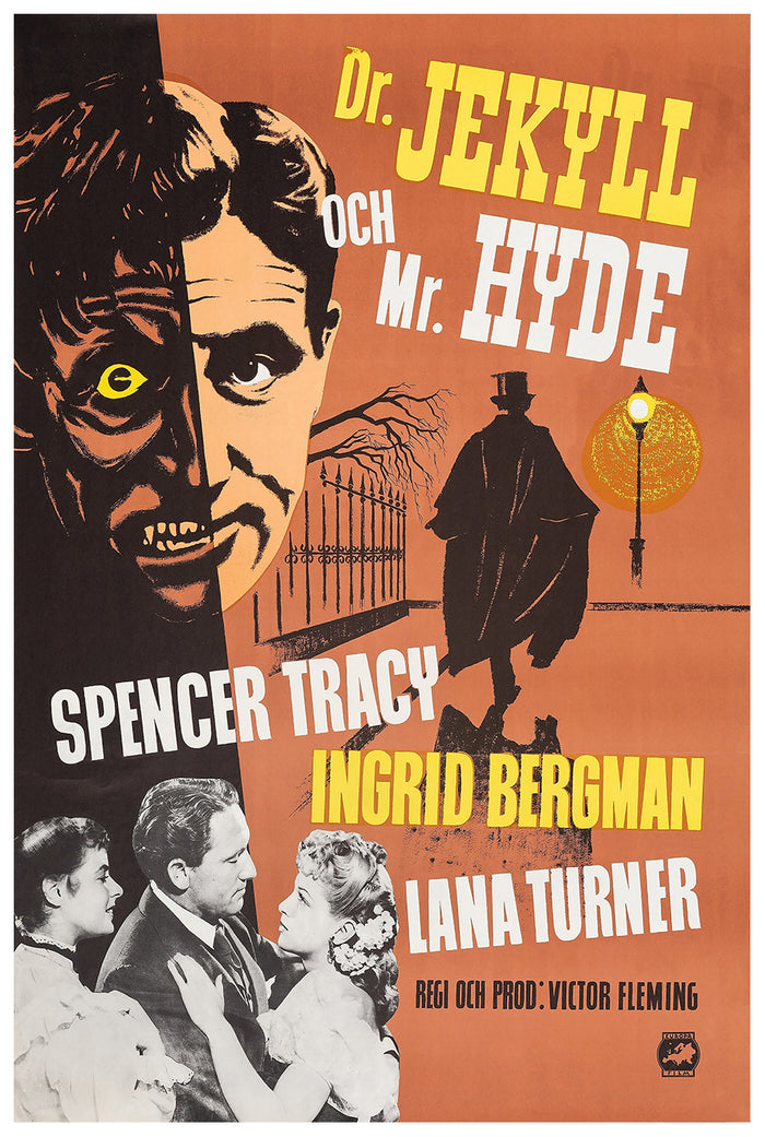 Dr. Jekyll and Mr. Hyde 1941 - Sweden - v1 - Classic Movie Poster