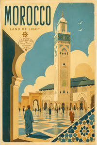 Morocco - Tourism - v1 - Vintage Travel Poster