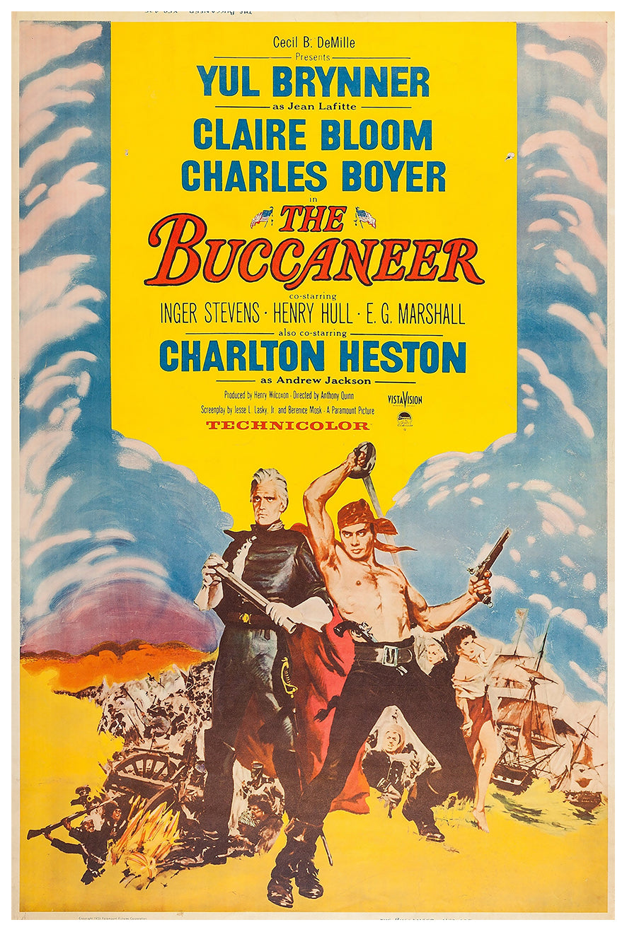 The Buccaneer 1958 - US - v2 - Classsic Movie Poster