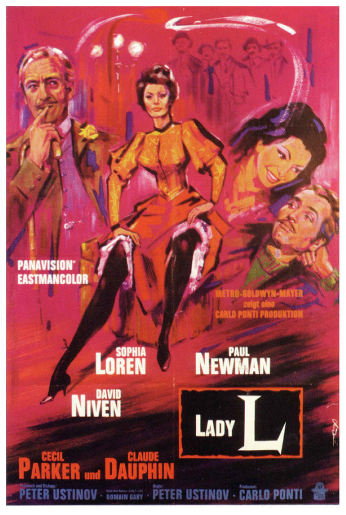 Lady L 1965 - Paul Newman - Germany - Classic Movie Poster