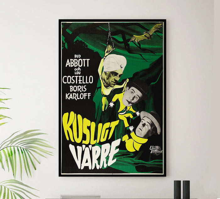 Abbott and Costello Meet the Killer 1949 - Sweden - v1 - Classic Movie Poster