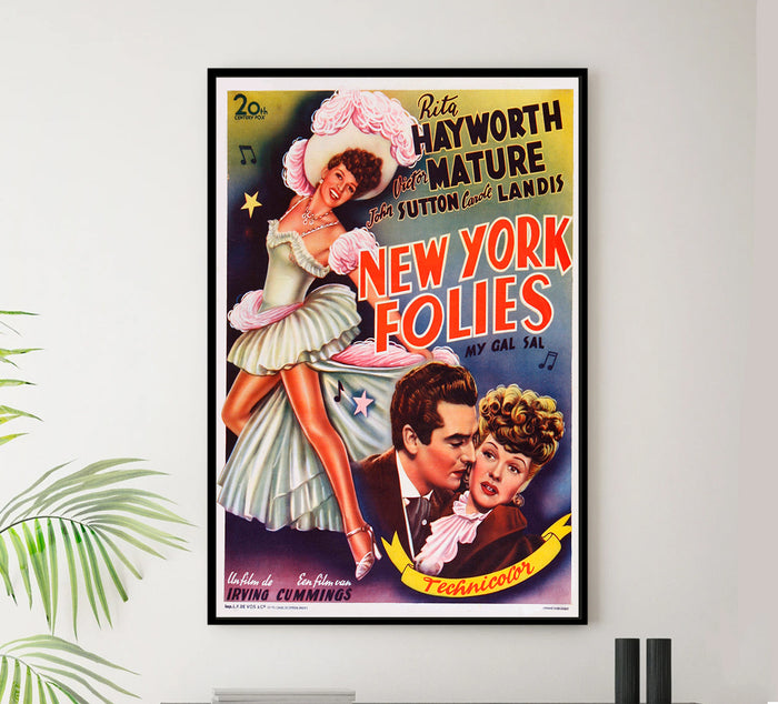 My Gal Sal 1942 - Rita Hayworth - Belgium - Classic Movie Poster