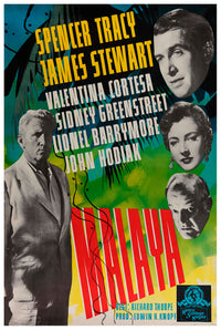 Malaya 1949 - Switzerland - v1 - Classic Movie Poster