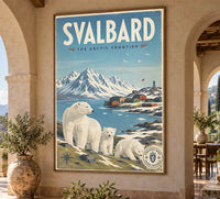 Norway - Svalbard - Vintage Tourism Travel Poster