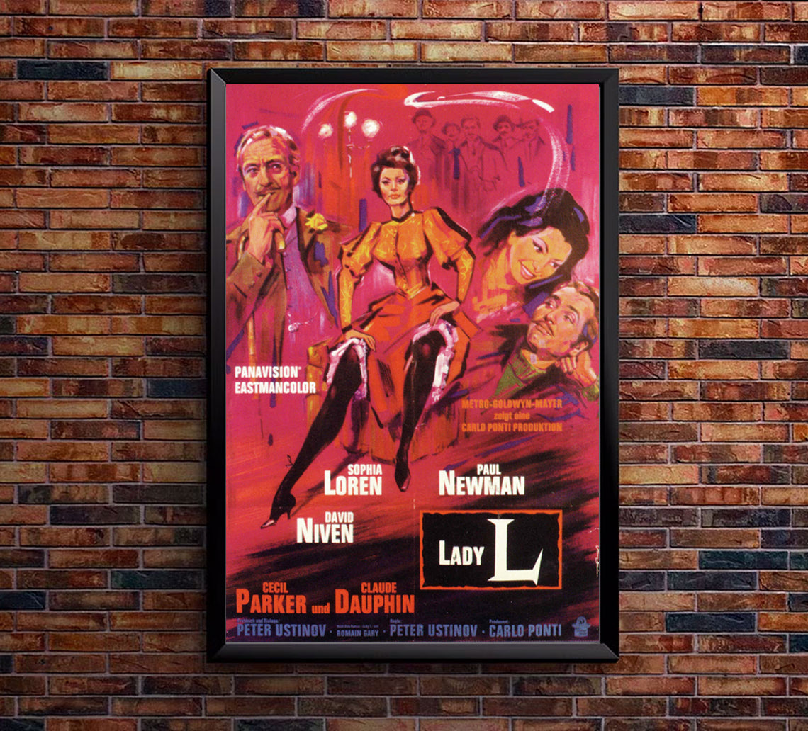 Lady L 1965 - Paul Newman - Germany - Classic Movie Poster