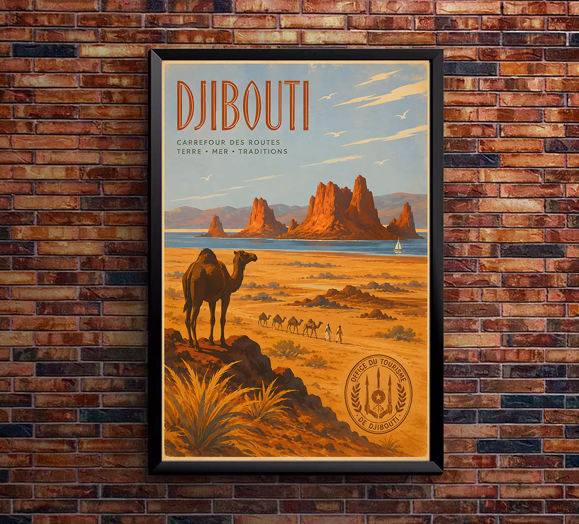 Djibouti - Tourism - v1 - Vintage Travel Poster