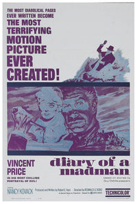 Diary of a Madman 1963 - US - v1 - Classic Movie Poster