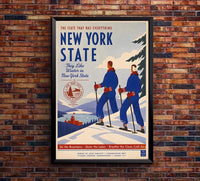 New York - The State That Has Every Thing - Vintage Tourism Travel Poster