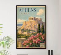 Greece - Athens - Tourism - v1 - Vintage Travel Poster