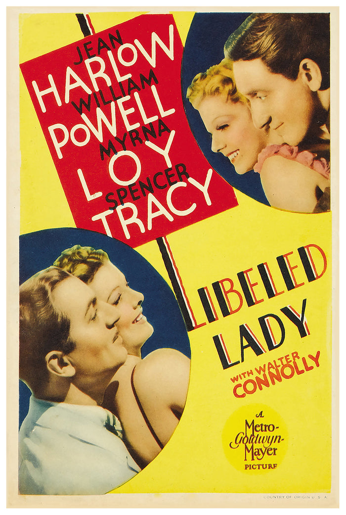 Libeled Lady 1936 - US - v1 - Classic Movie Poster