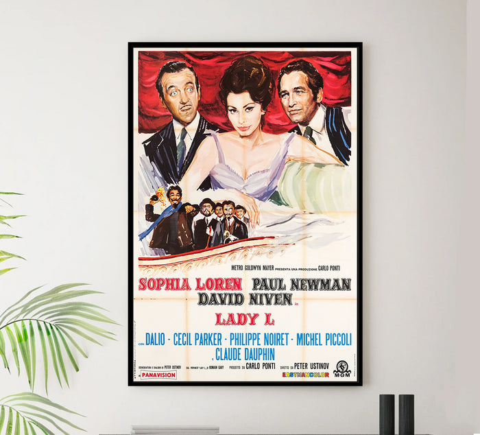 Lady L 1965 - Paul Newman - Italy - Classic Movie Poster