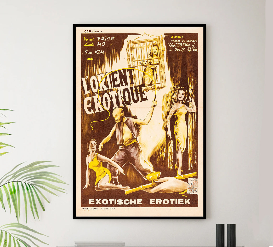 Confessions of an Opium Eater 1962 - Belgium - v1 - Classic Movie Poster