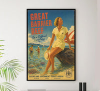 Australia - Great Barrier Reef - Vintage Tourism Travel Poster