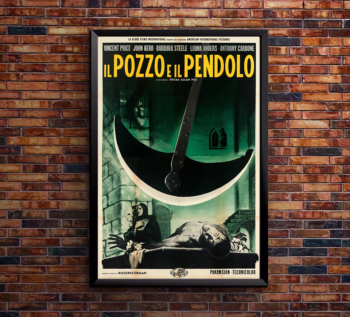 Pit and the Pendulum 1961 - Italy - v3 - Classic Movie Poster