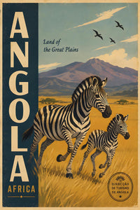 Africa - Angola - Vintage Tourism Travel Poster