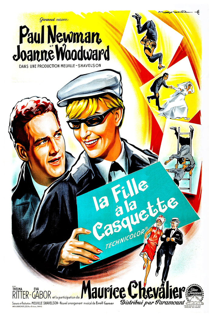 A New Kind of Love 1963 - Paul Newman - France - Classic Movie Poster
