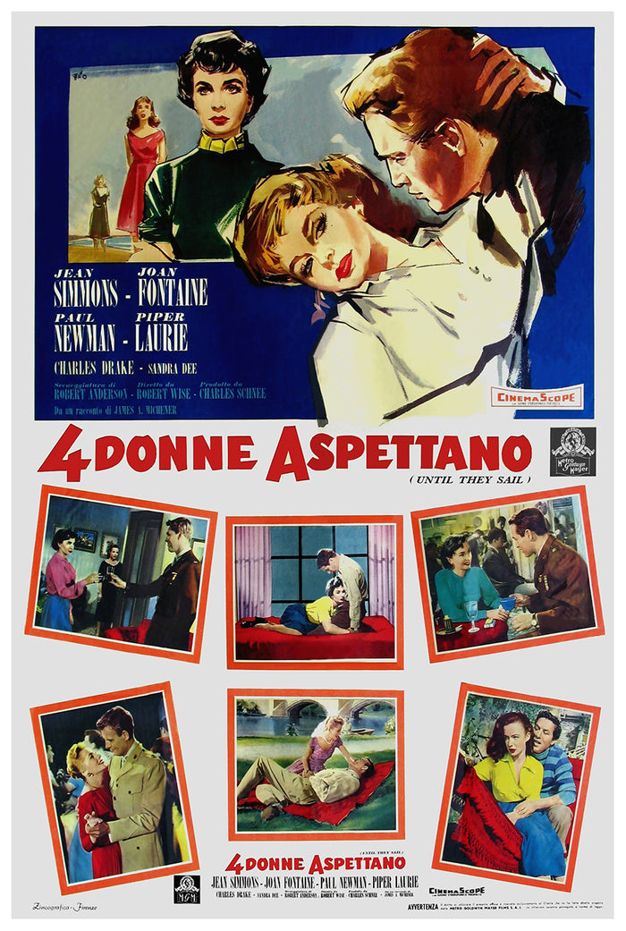Until They Sail 1957 - Paul Newman - Italy - Classic Movie Poster