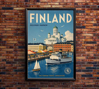 Finland - Tourism - v1 - Vintage Travel Poster