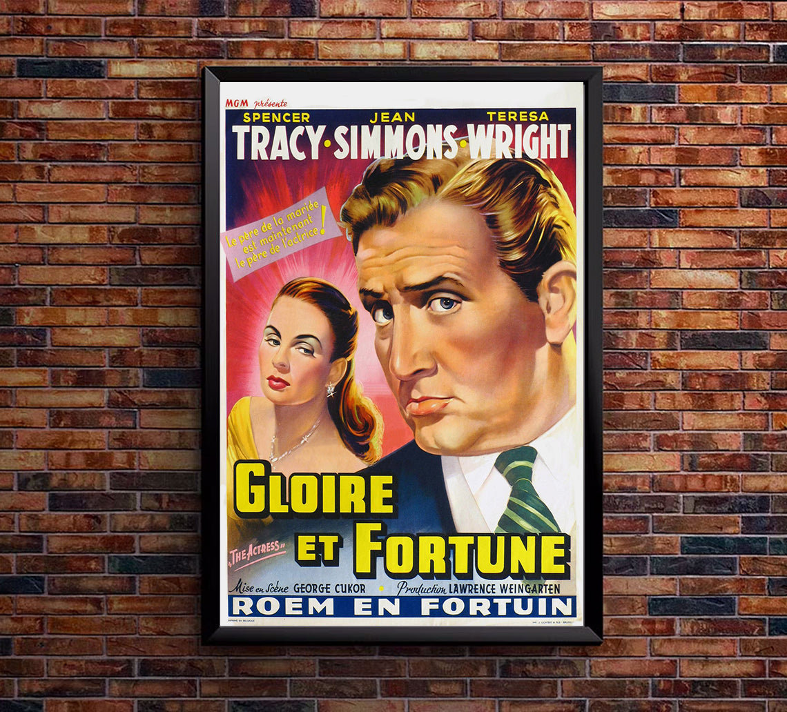 The Actress 1953 - Belgium - v1 - Classic Movie Poster