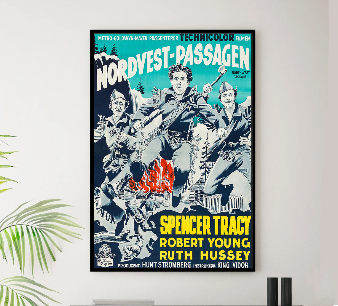 Northwest Passage 1940 - Denmark - v1 - Classic Movie Poster