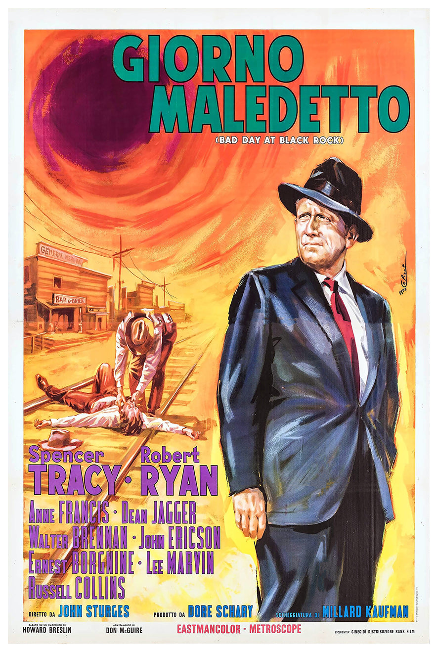 Bad Day at Black Rock 1955 - Italy - v1 - Classic Movie Poster