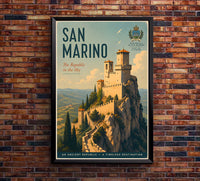 San Marino - Tourism - v1 - Vintage Travel Poster