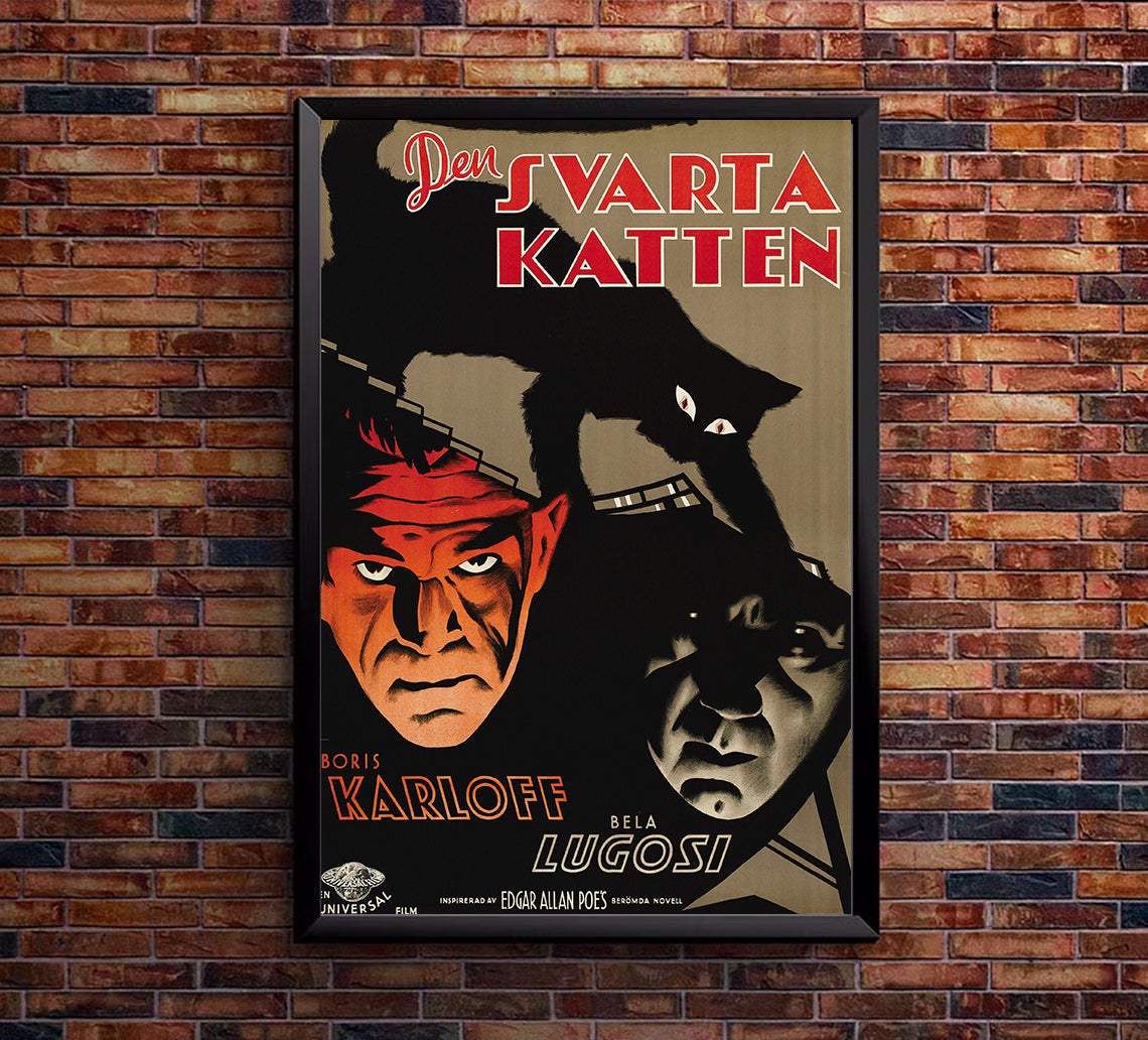 The Black Cat 1934 - Sweden - v1 - Classic Movie Poster