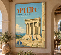 Greece -Aptera - Tourism - v1 - Vintage Travel Poster