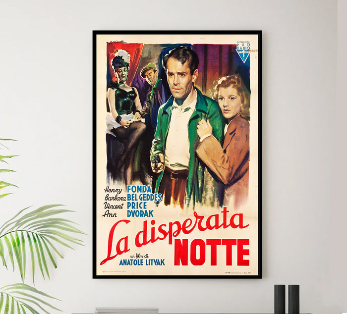 The Long Night 1947 - Italy - v2 - Classic Movie Poster