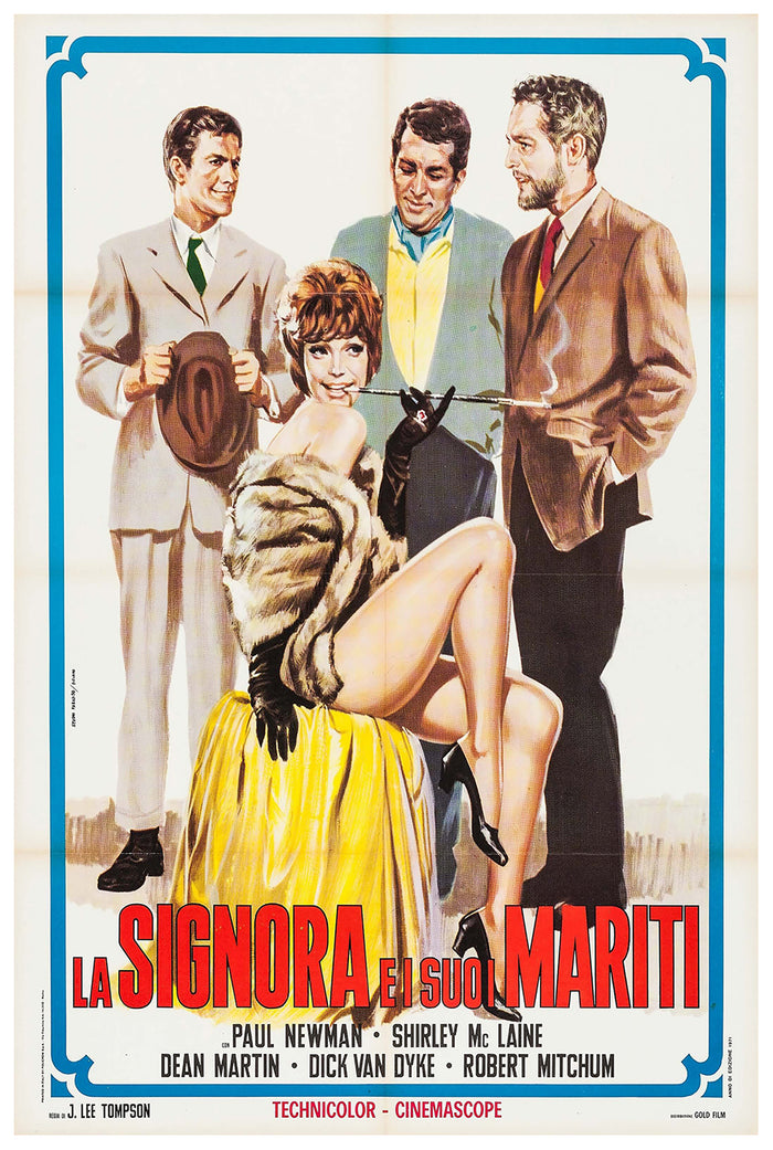 What a Way to Go! 1964 - Paul Newman - Italy - Classic Movie Poster