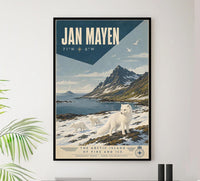 Norway - Jan Mayen - Vintage Tourism Travel Poster
