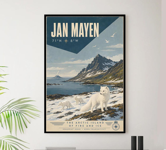 Norway - Jan Mayen - Vintage Tourism Travel Poster