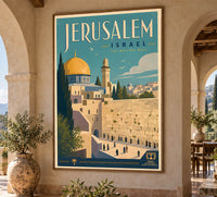 Israel - Jerusalem v2 - Vintage Tourism Travel Poster