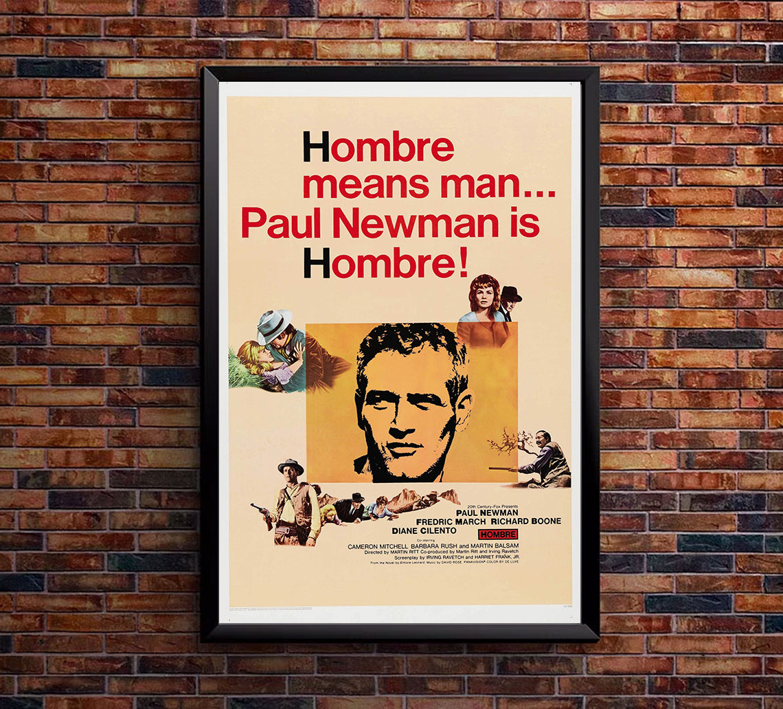 Hombre 1967 - Paul Newman - US (3) - Classic Movie Poster