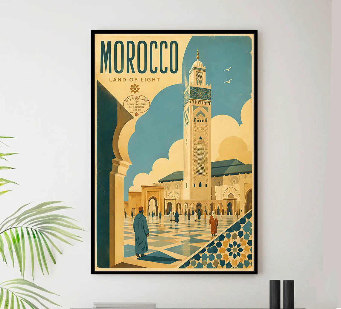 Morocco - Tourism - v1 - Vintage Travel Poster