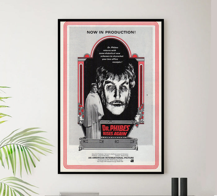Dr. Phibes Rises Again 1972 - United Kingdom - v1 - Classic Movie Poster