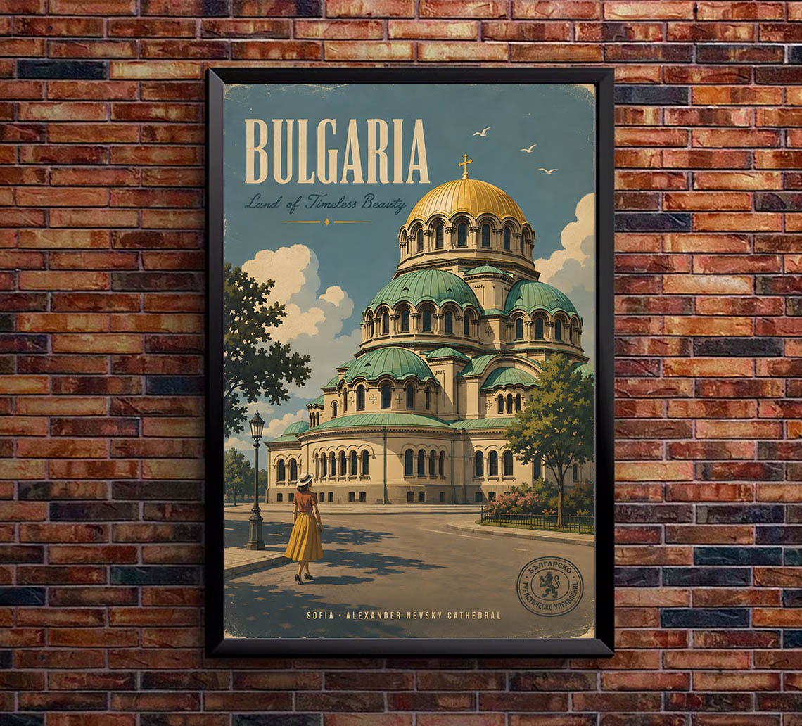 Bulgaria - Tourism - v1 - Vintage Travel Poster