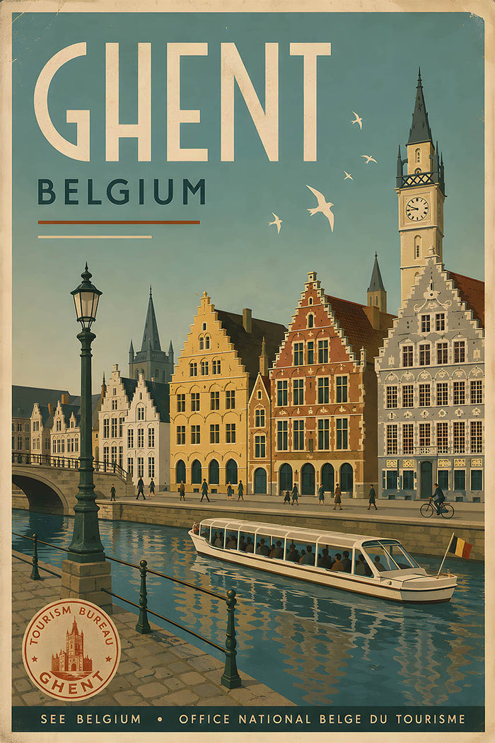 Belgium - Tourism - v1 - Vintage Travel Poster