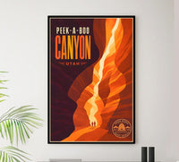 United States - Canyon - Vintage Tourism Travel Poster