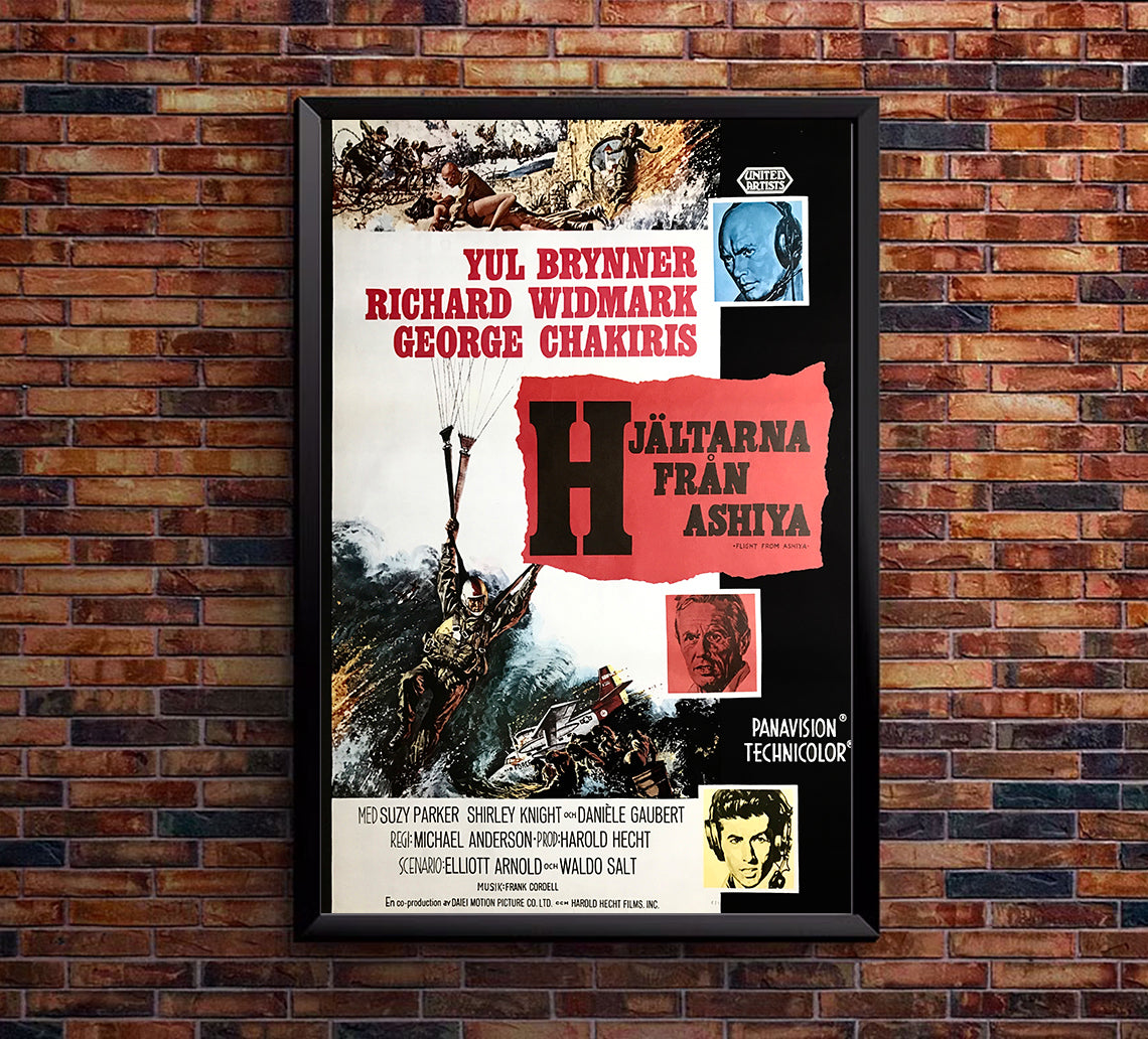 Flight from Ashiya 1964 - Sweden - v1 - Classsic Movie Poster