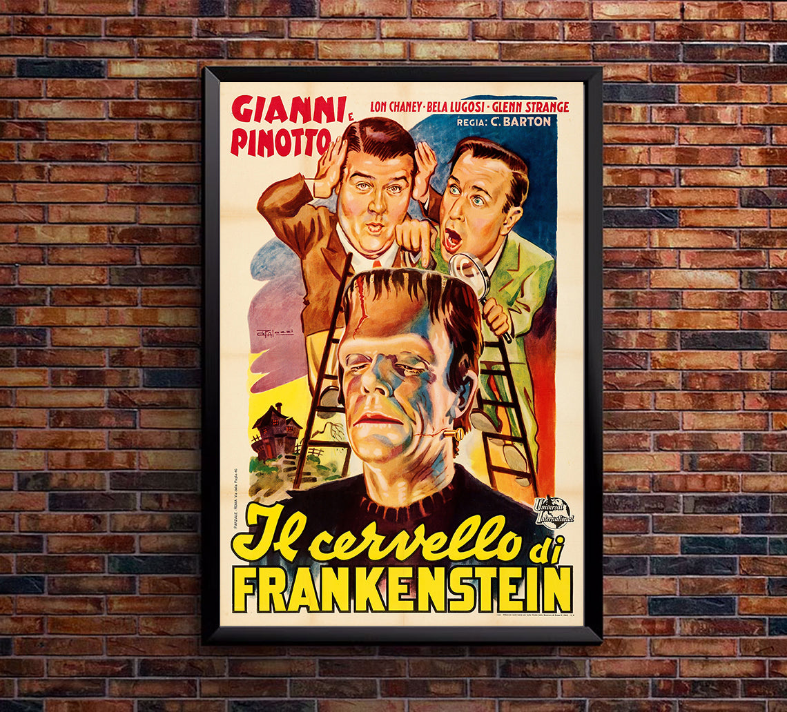 Bud Abbott Lou Costello Meet Frankenstein 1948 - Italy - v1 - Classic Movie Poster