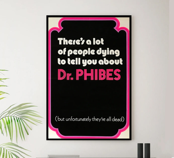 The Abominable Dr. Phibes 1971 - United Kingdom - v2 - Classic Movie Poster