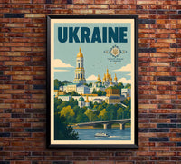 Ukraine - Tourism - v1 - Vintage Travel Poster