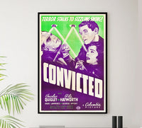 Convicted 1938 - Rita Hayworth - US - Classic Movie Poster