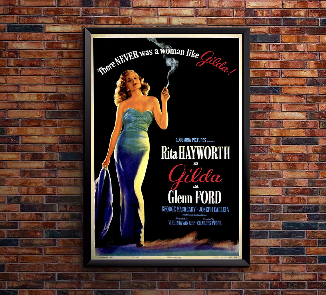 Gilda 1946 - Rita Hayworth - Classic Movie Poster