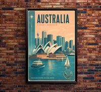 Australia - Tourism - v1 - Vintage Travel Poster