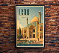 Iran - Tourism - v1 - Vintage Travel Poster