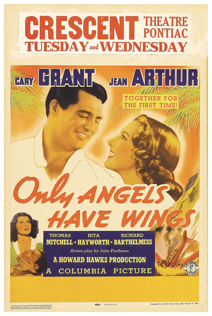 Only Angels Have Wings 1939 - Rita Hayworth - US (2) - Classic Movie Poster